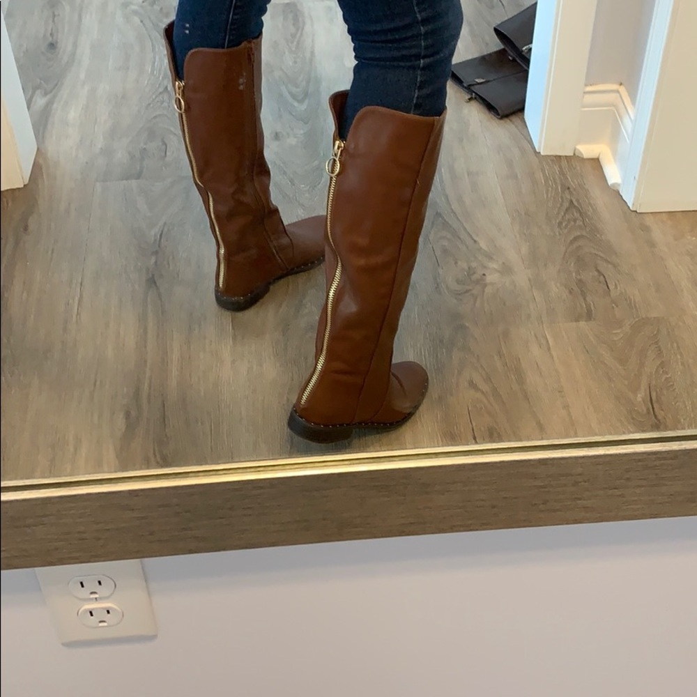 Cognac Tall Boots